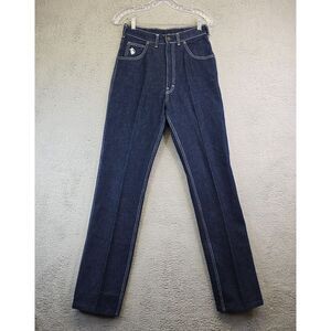 Vtg Kenny Rogers Jeans Women's 26x35‎ No Tag Dark Wash Bareback High-Rise